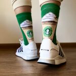 Coffee lover design crew socks
