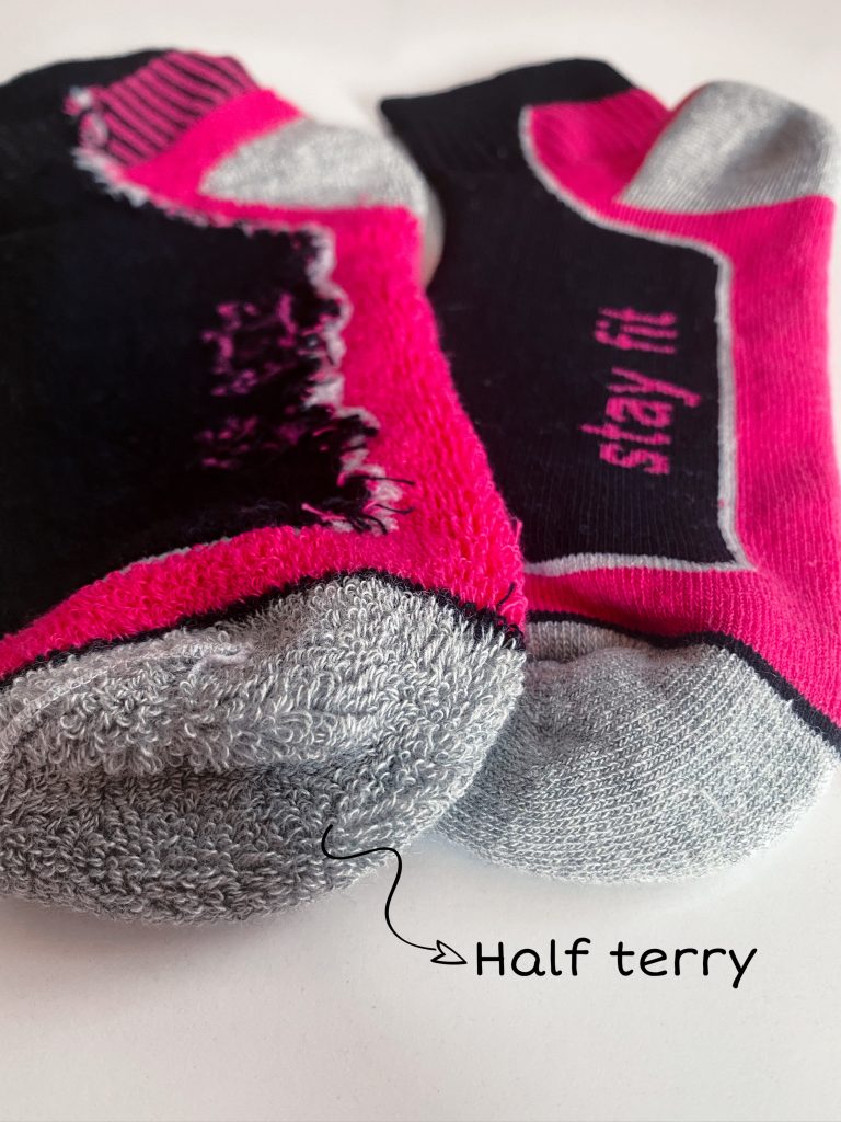Short cuff sports socks (half terry)