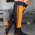 Knee Socks (Black & Orange)
