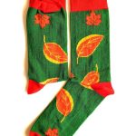Fall theme design crew socks